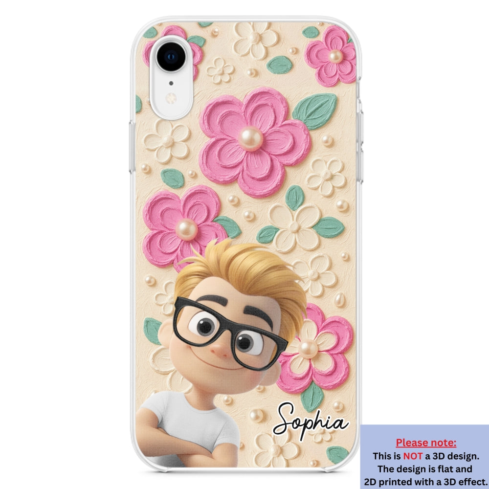 Proud Of Being Grandma - Personalized 3D Effect Phone Case