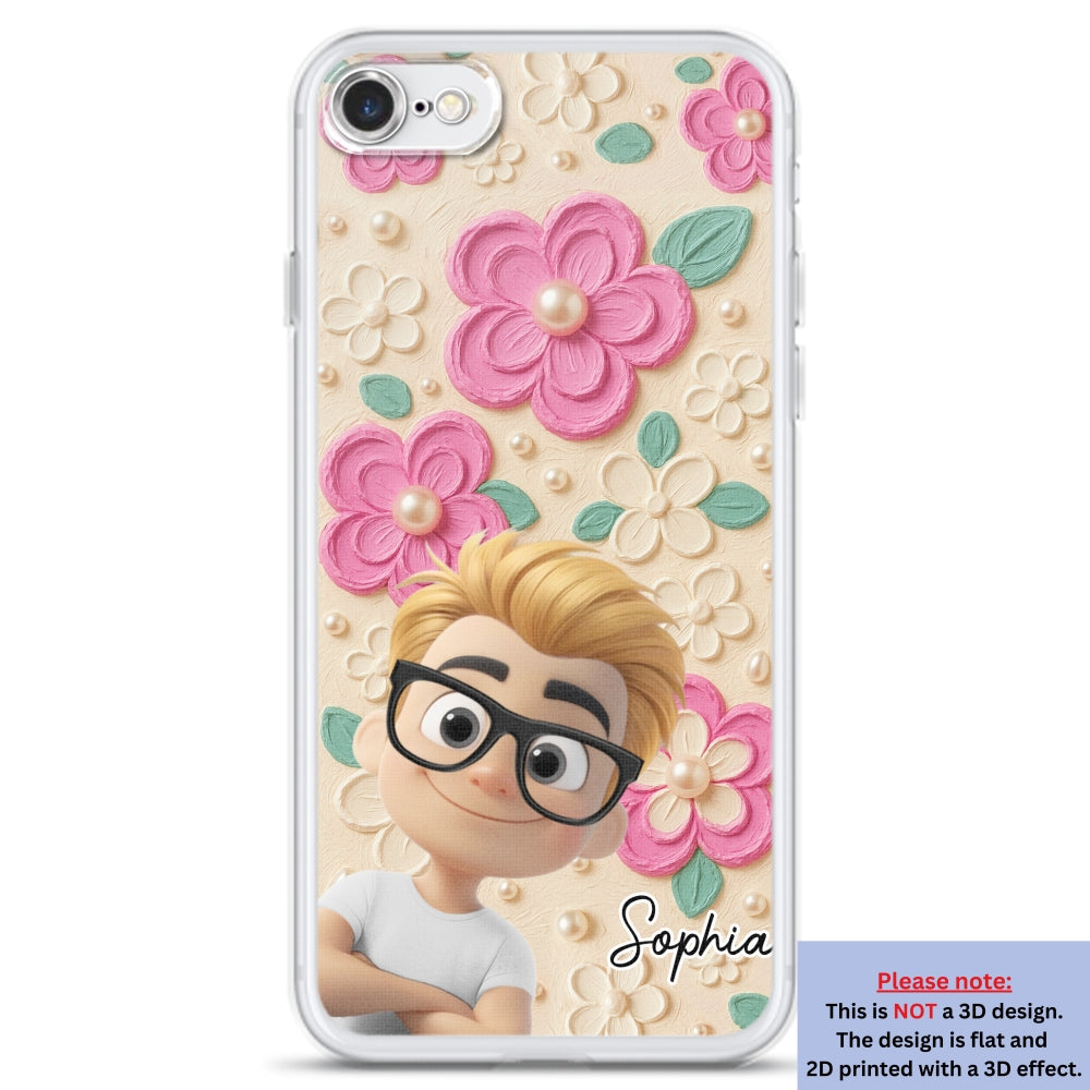 Proud Of Being Grandma - Personalized 3D Effect Phone Case
