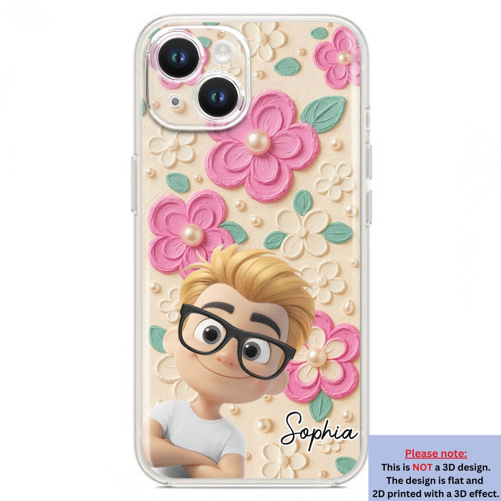 Proud Of Being Grandma - Personalized 3D Effect Phone Case