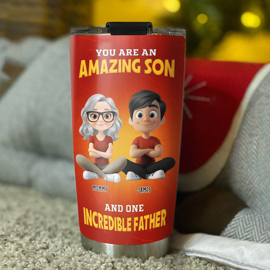Custom Father's Day Birthday Gifts For Son • You Are Perfect Dad - Personalized Tumbler