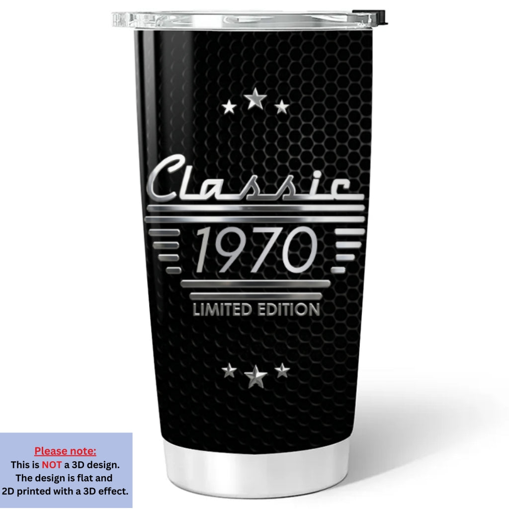 Custom Father's Day Birthday Gifts For Dad • Classic Edition - Personalized 3D Effect Tumbler