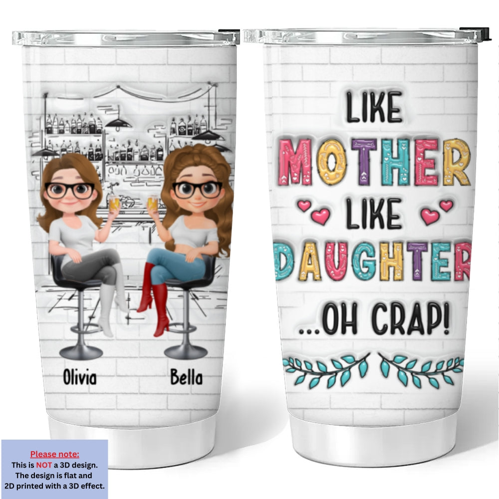 Custom Mother's Day Birthday Gifts For Mom • I Love Cute Mom - Personalized 3D Inflated Effect Tumbler