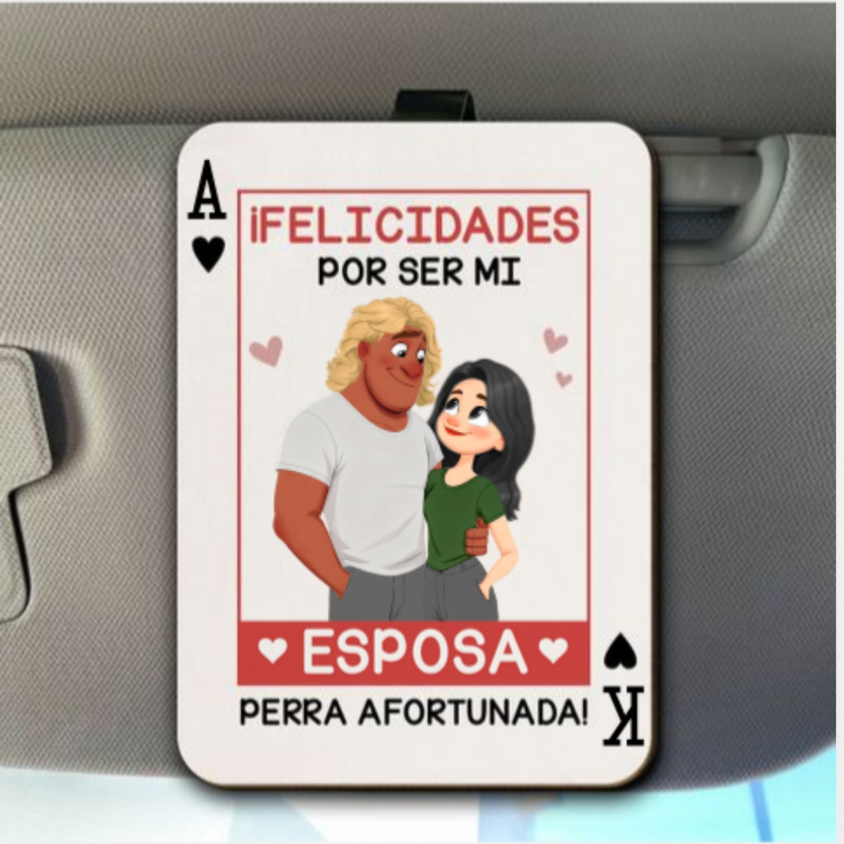 El Amor Es Tuyo - Clip Personalizado Para Visera De Coche