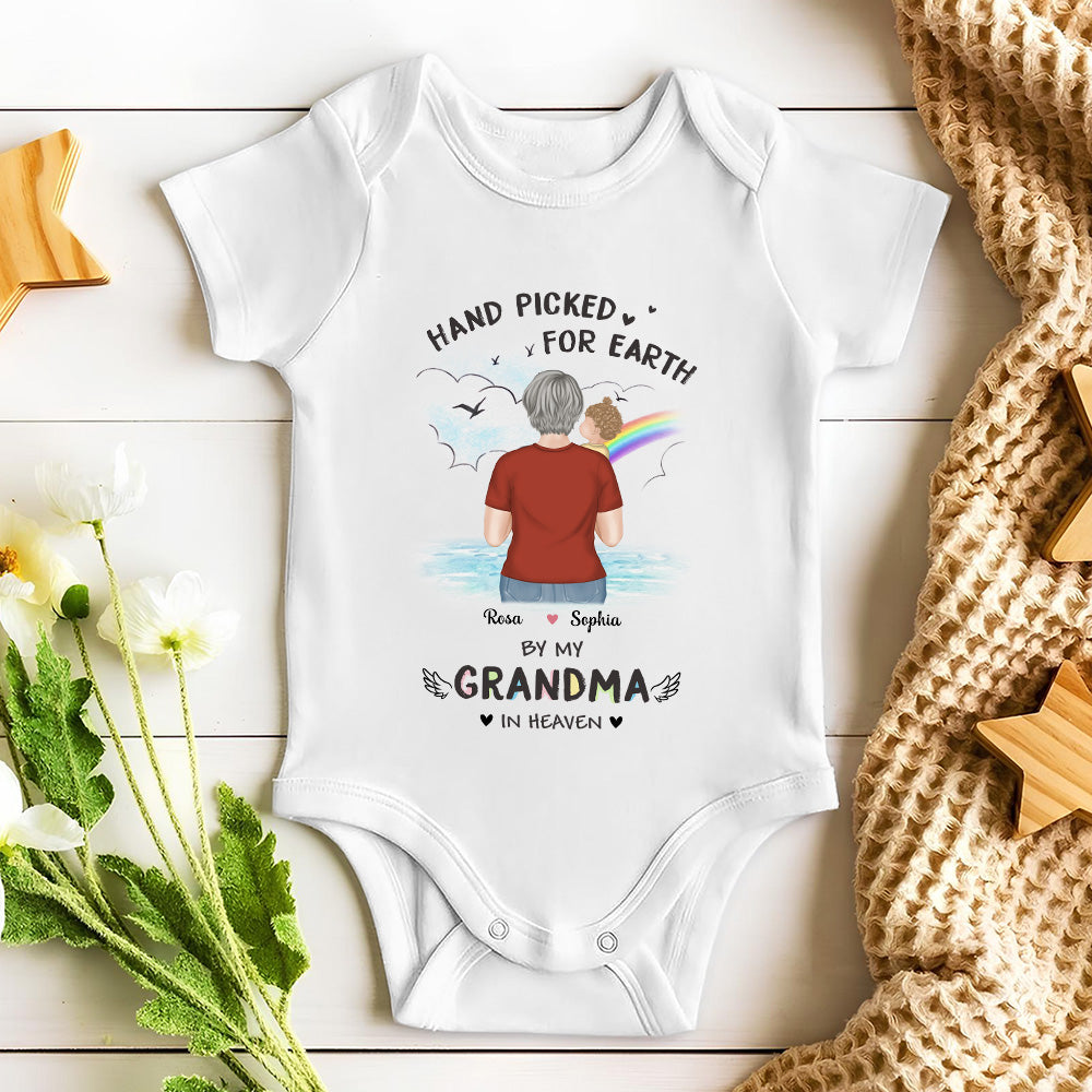 Hand Picked For Earth By - Personalized Baby Onesie