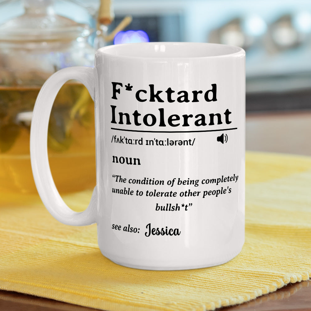 Custom Coworker, Christmas & Birthday Team Appreciation Gift • My Patience For Fools Ends - Personalized Coffee Mug
