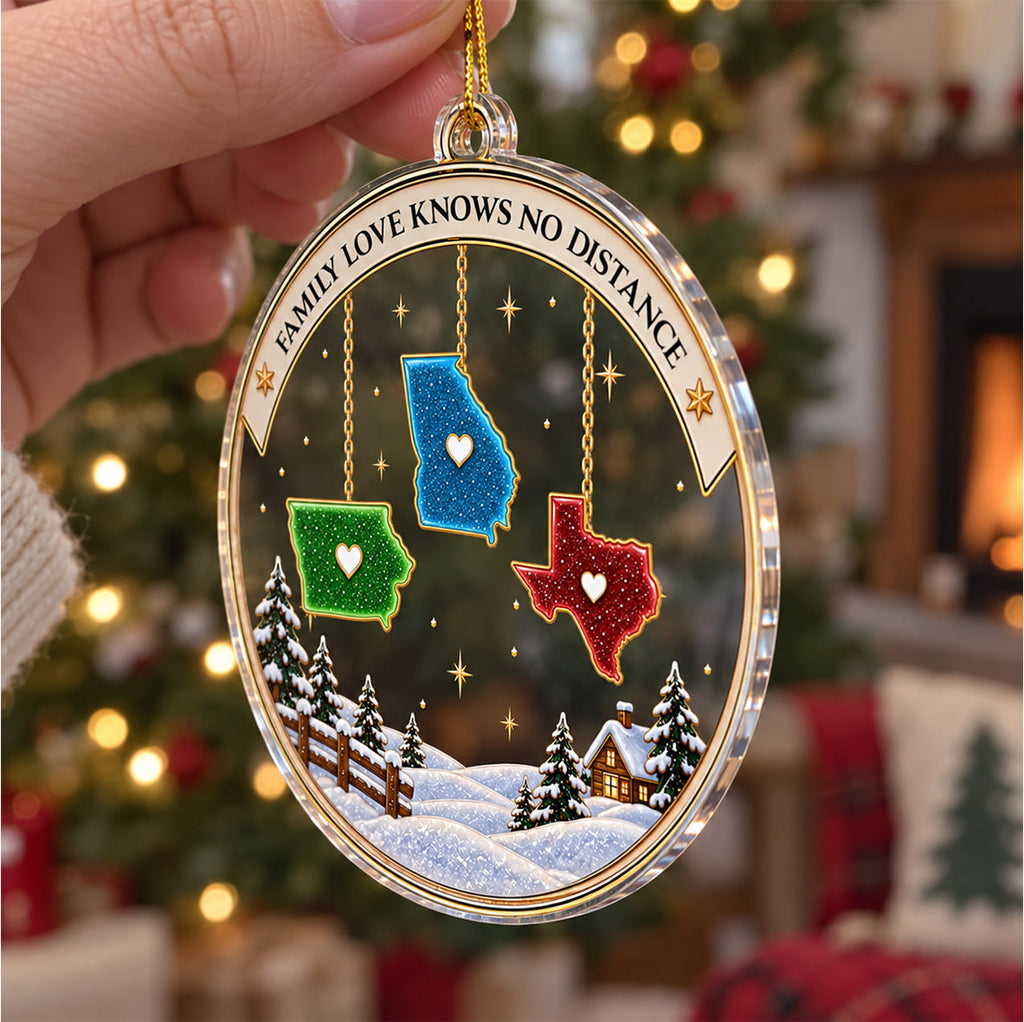 Custom Family Ornament, Christmas Gift for Family Members •  Our Family - Personalized Acrylic Ornament