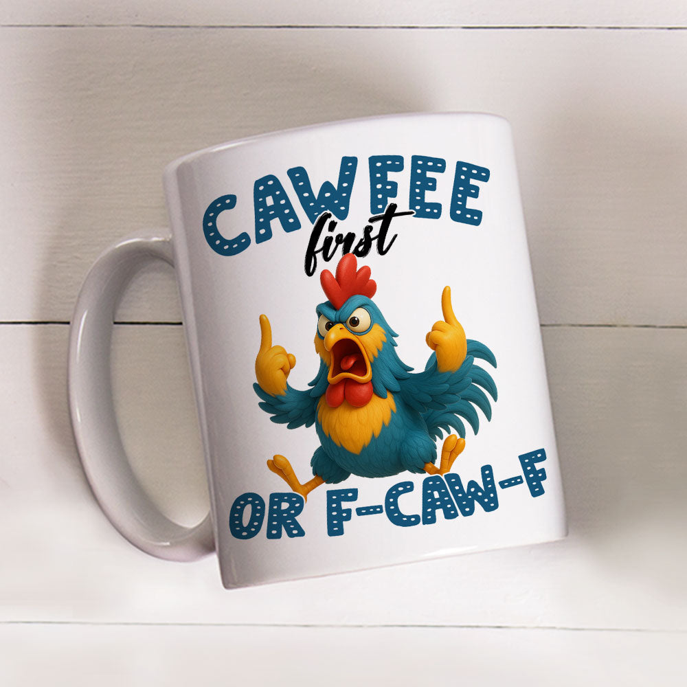 Custom Coworker, Christmas & Birthday Team Appreciation Gift • Zero Clucks Given Today - Personalized Coffee Mug