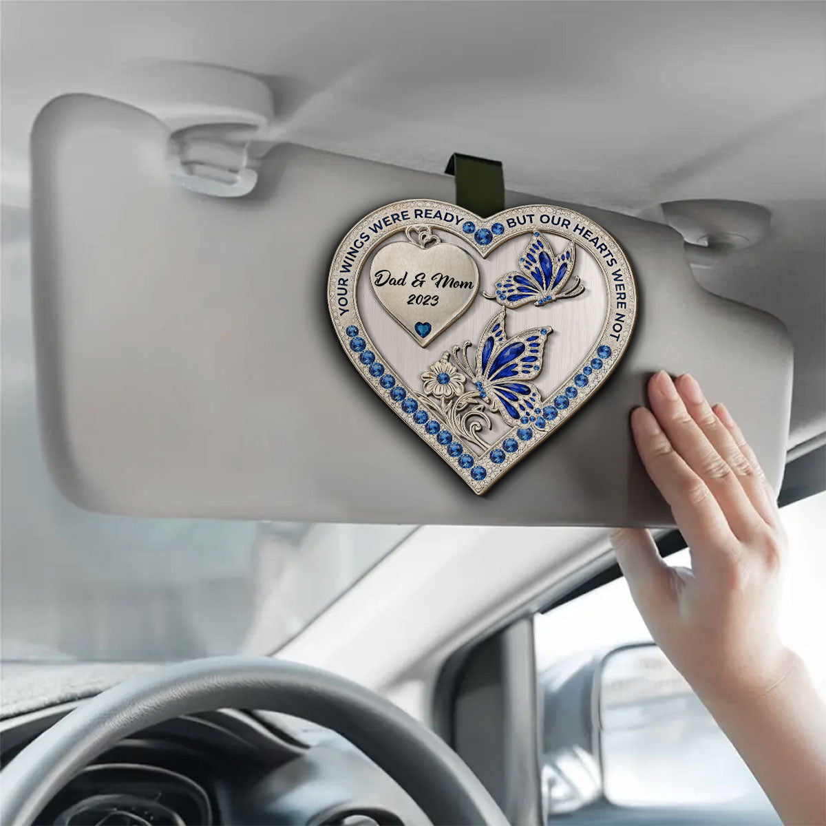 Your Wings - Personalized Car Visor Clip