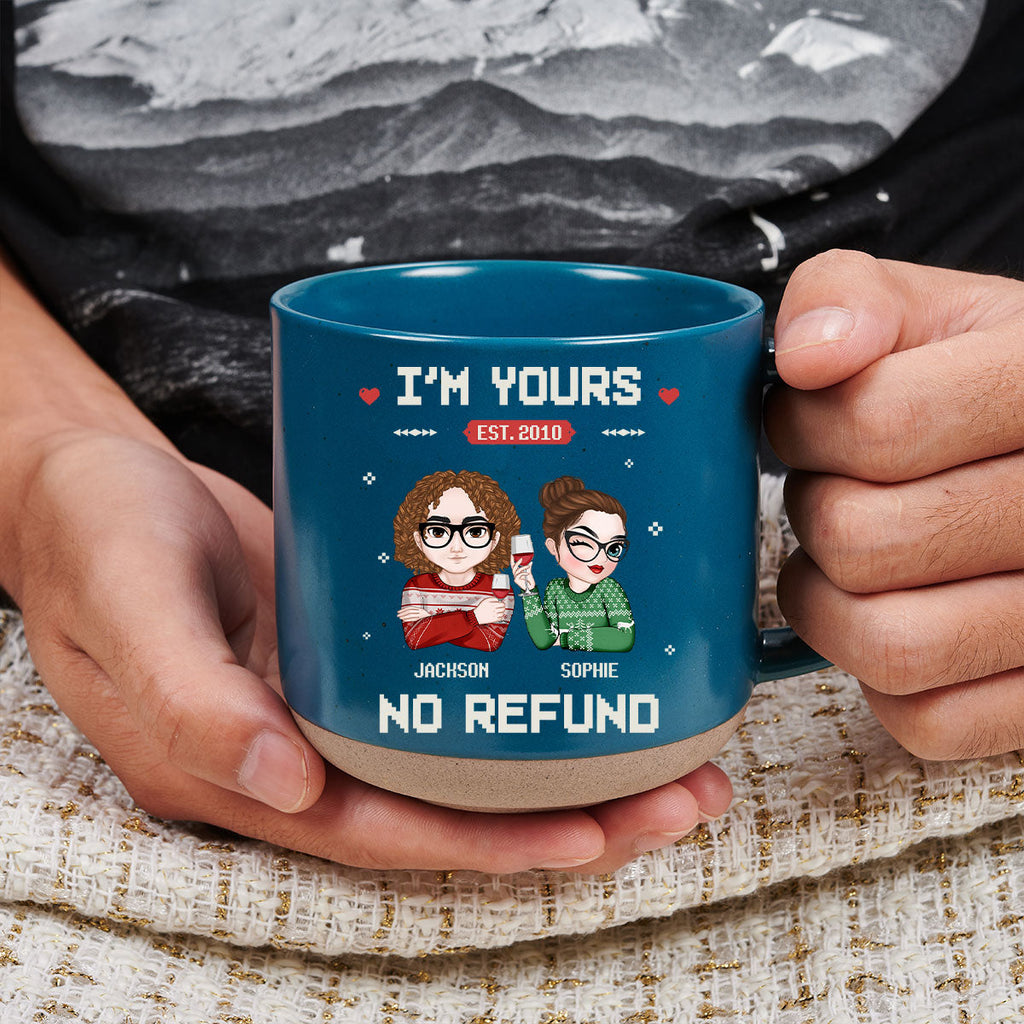 Custom Anniversary Keepsake Gifts For Couple • I Am Yours - Personalized Pottery Mug