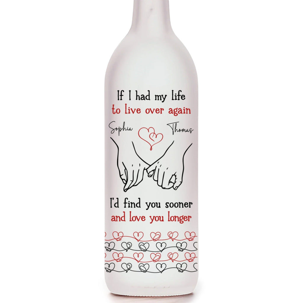Love You Longer - Personalized Bottle Lamp