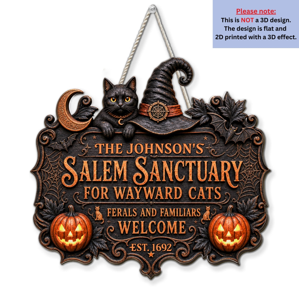 Salem Sanctuary - Personalized Wood Sign