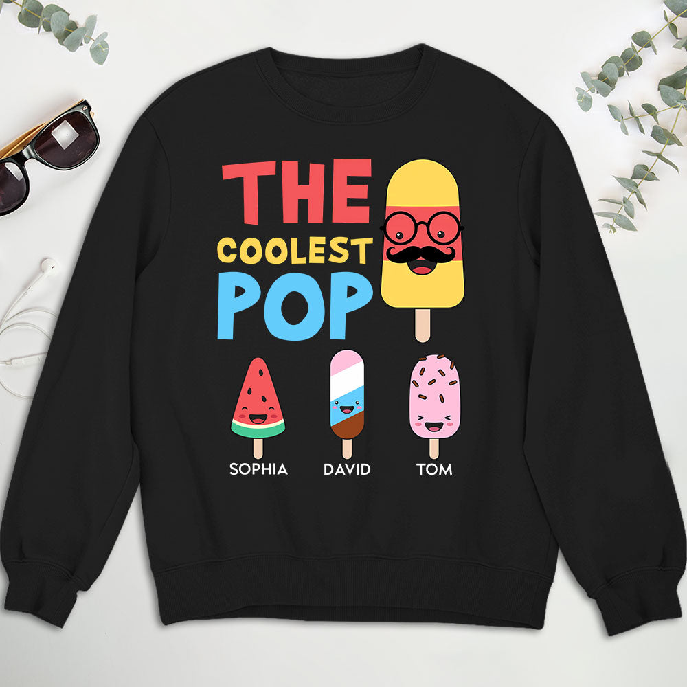 Custom Christmas & Birthday Gift for Grandpa • The Coolest Pop - Personalized Shirt