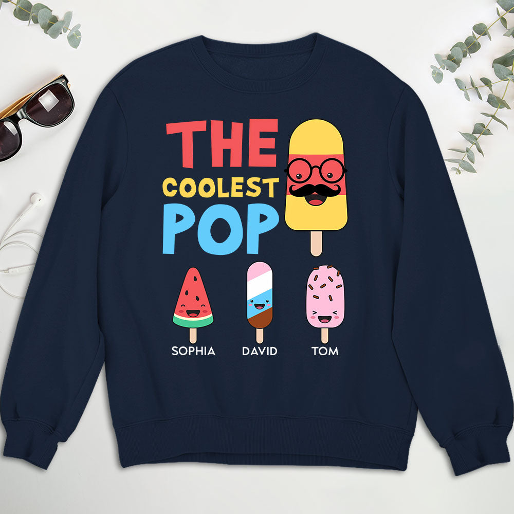 Custom Christmas & Birthday Gift for Grandpa • The Coolest Pop - Personalized Shirt