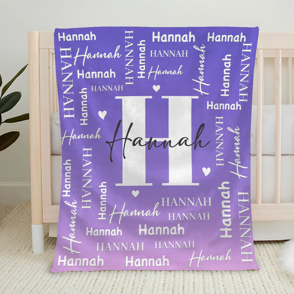 Sweet Little Names - Personalized Fleece Blanket