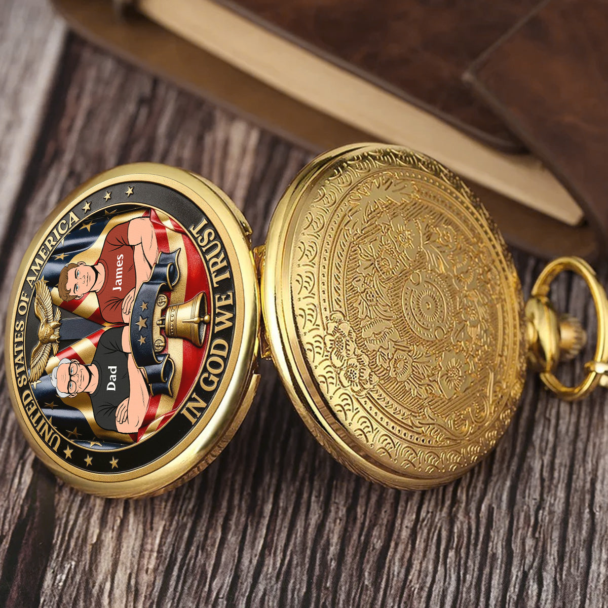 In God We Trust - Personalized Print Pocket Watch