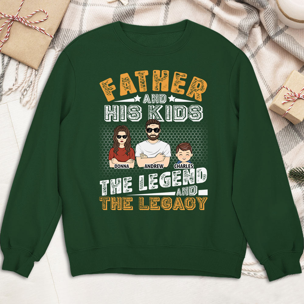 Custom Christmas & Birthday Keepsake Gift • Father And Kids - Personalized Shirt