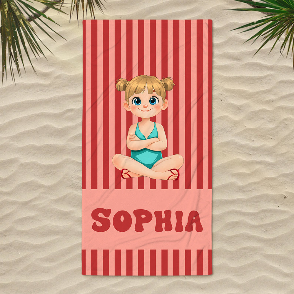 Summer Is Coming - Personalized Beach Towel