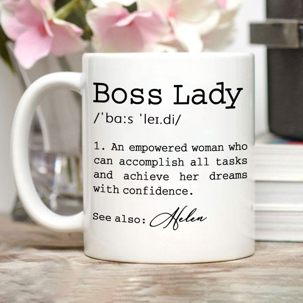 Custom Coworker, Christmas & Birthday Team Appreciation Gift • She Turns Goals Into Gold - Personalized Coffee Mug