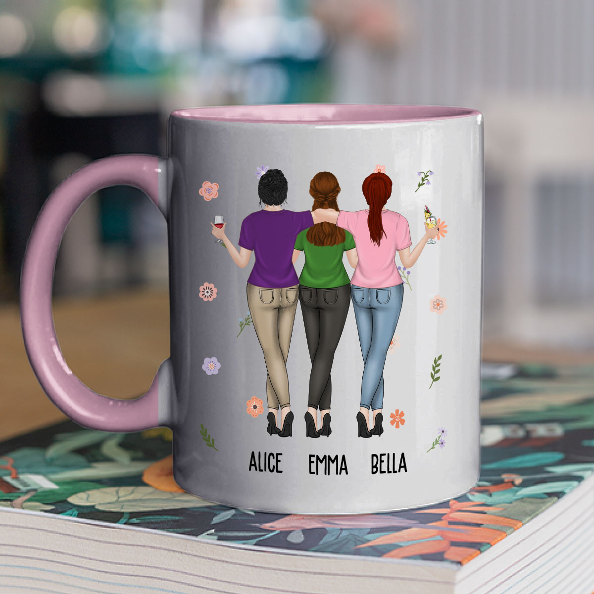 Custom Best Friend, Christmas & Birthday Friendship Keepsake Gift • You Are My Favorite Bestie - Personalized Accent Mug