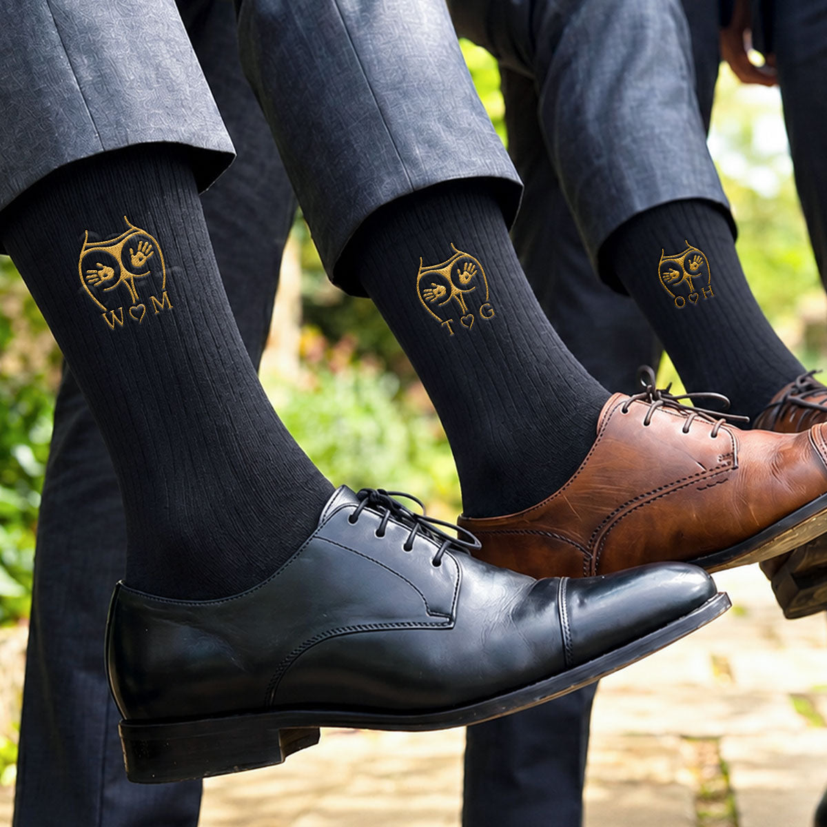 Love Stitched Together - Personalized Men Socks