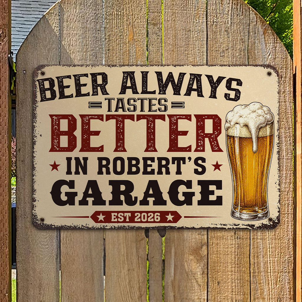 Custom Home & Wall Decor, Birthday & Christmas Gift • Relax Unwind Drink Beer - Personalized Metal Sign
