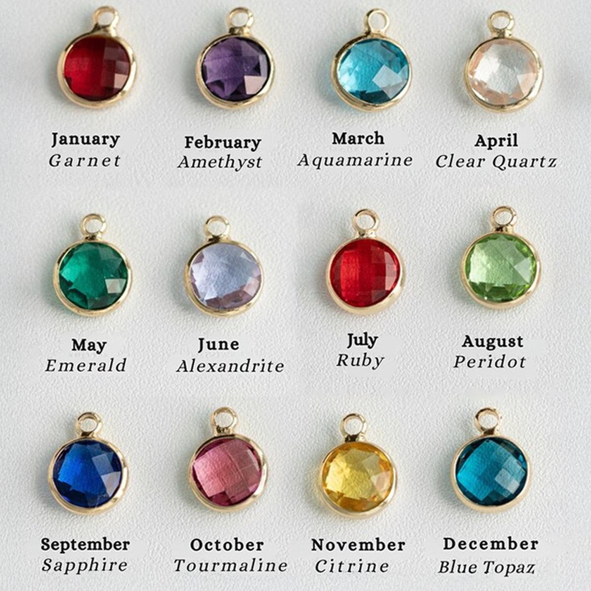 Name Flower - Personalized Birthstone Necklace