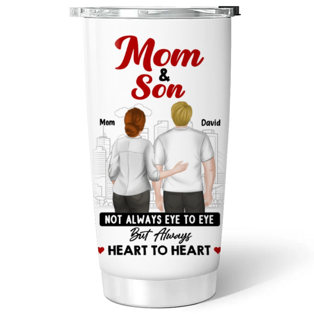 Custom Christmas Birthday Gifts For Son • Mom And Son Forever Strong - Personalized Tumbler