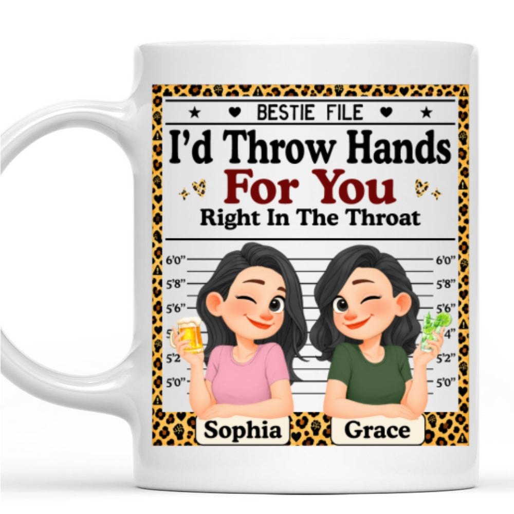 Custom Best Friend, Christmas & Birthday Friendship Keepsake Gift • Bestie File - Personalized Coffee Mug