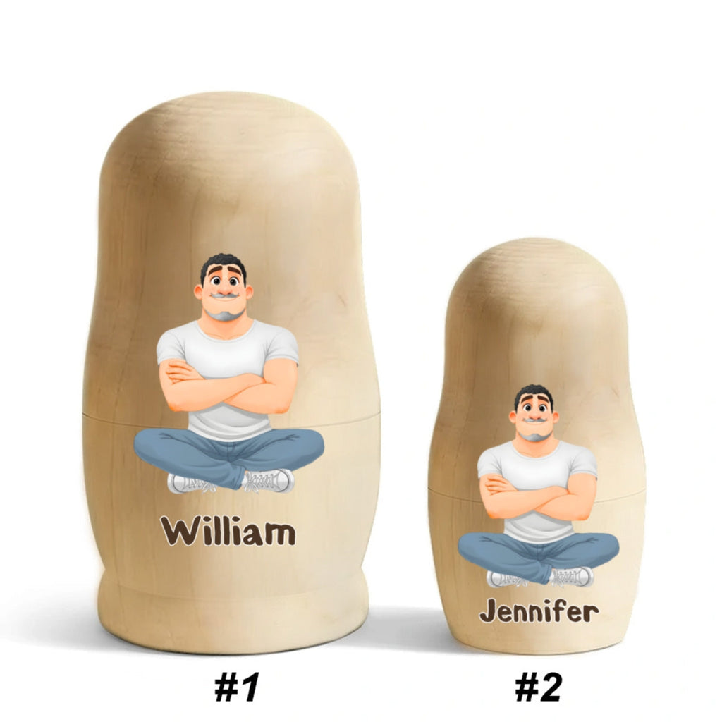 Growing Lovely Family - Personalized Nesting Doll
