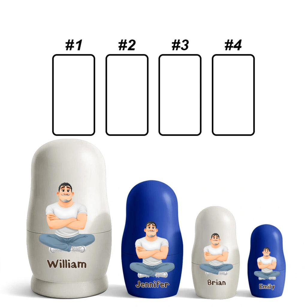 Growing Lovely Family - Personalized Nesting Doll