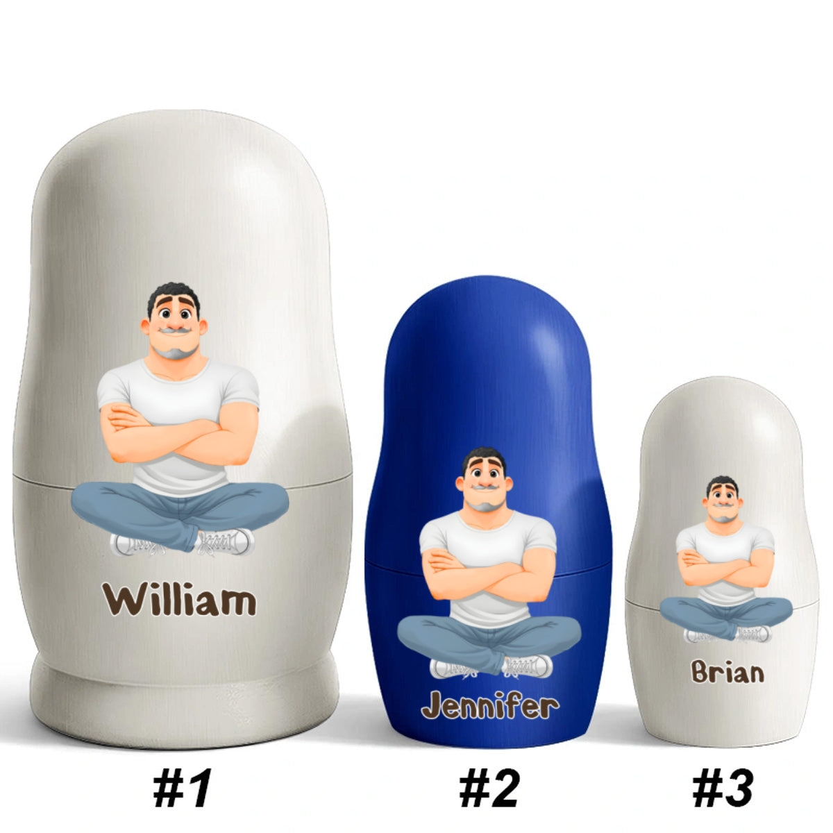 Growing Lovely Family - Personalized Nesting Doll