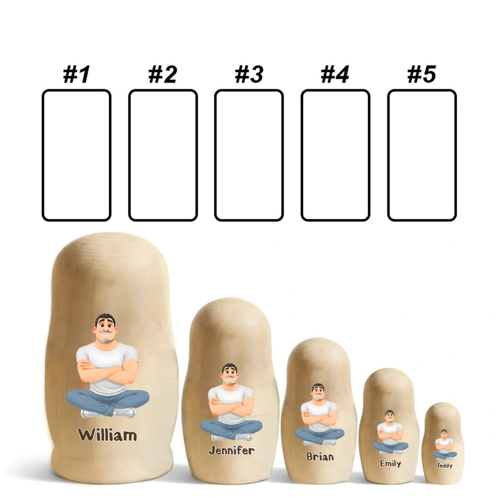 Growing Lovely Family - Personalized Nesting Doll