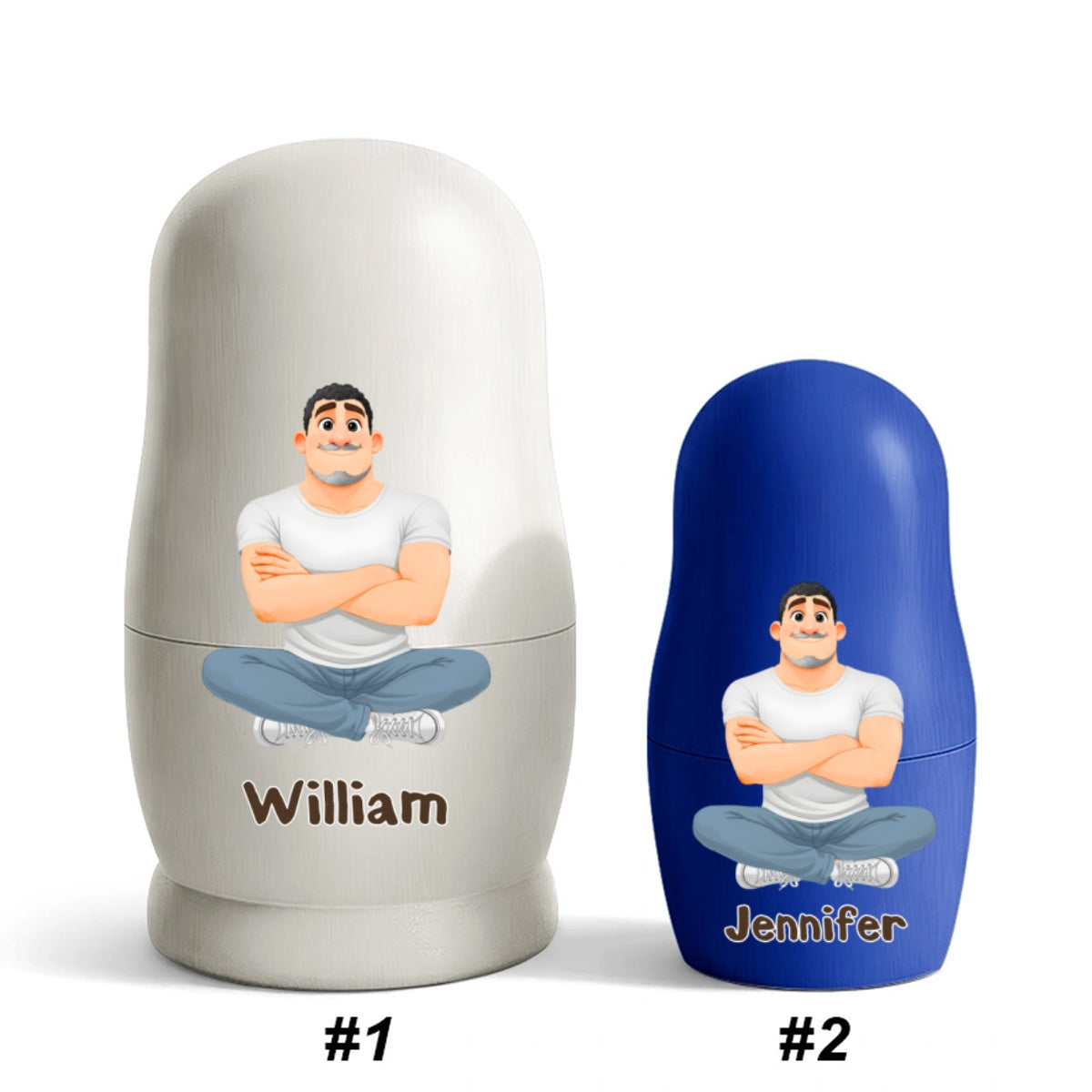 Growing Lovely Family - Personalized Nesting Doll