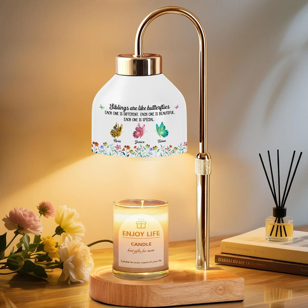 Festive Sister Love - Personalized Candle Warmer Lamp
