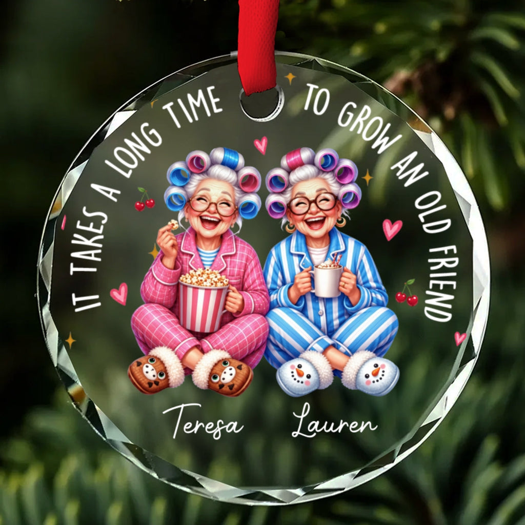 Custom Sister Christmas Ornament •  Our Kind Of Crazy - Personalized Glass Ornament