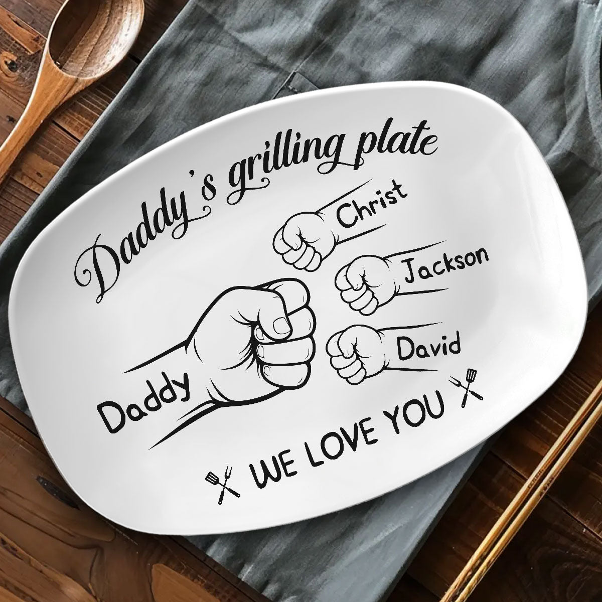 Grilling With Love Always - Personalized Platter