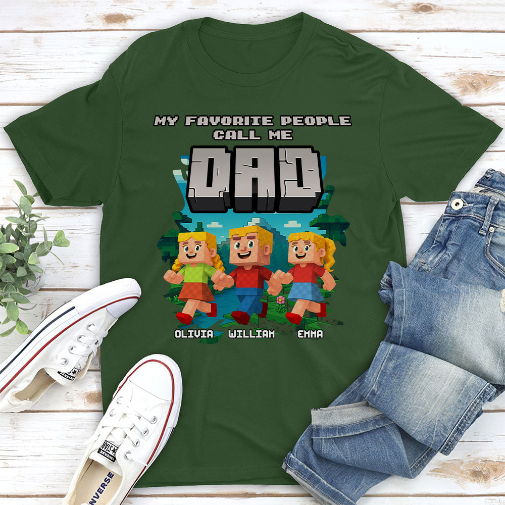 Custom Father's Day, Special Gift for Dad & Grandpa • Papa Favorite People - Personalized Shirt