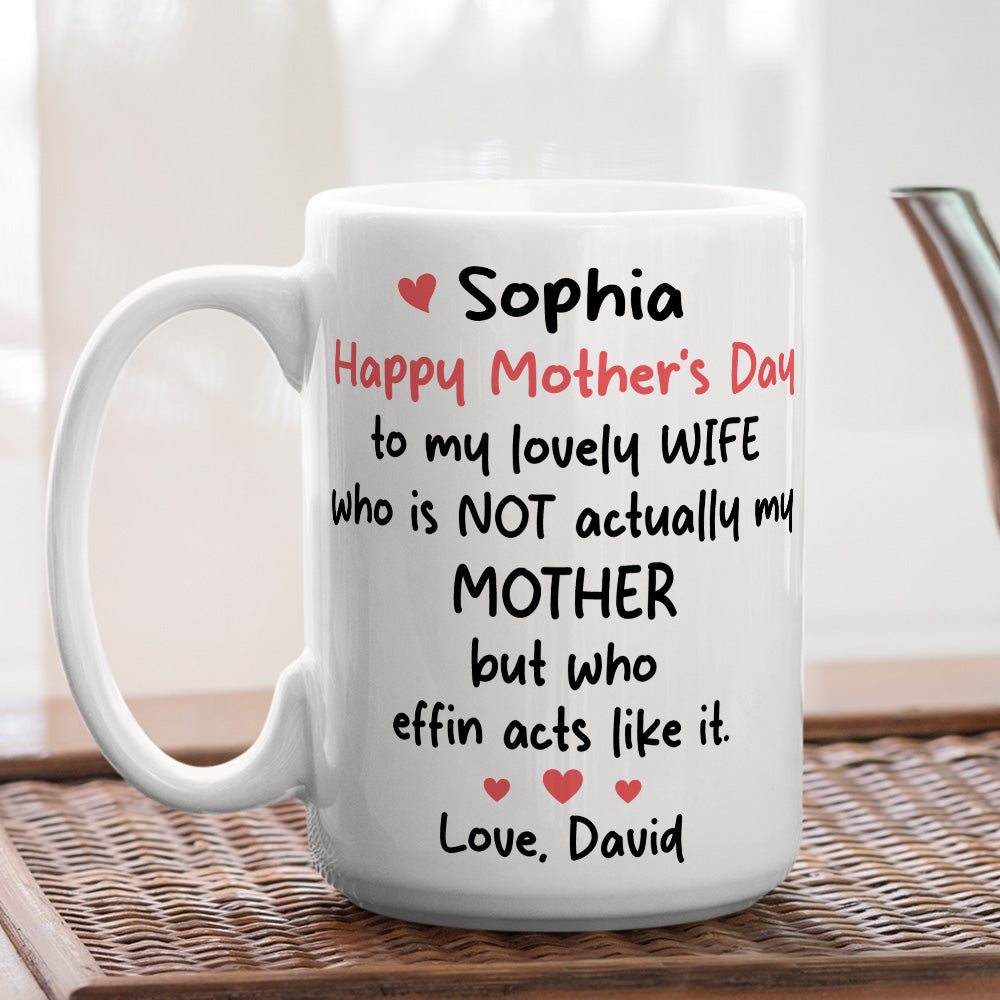 Custom Anniversary Keepsake Gifts For Couple • To My Lovely Wife - Personalized Coffee Mug