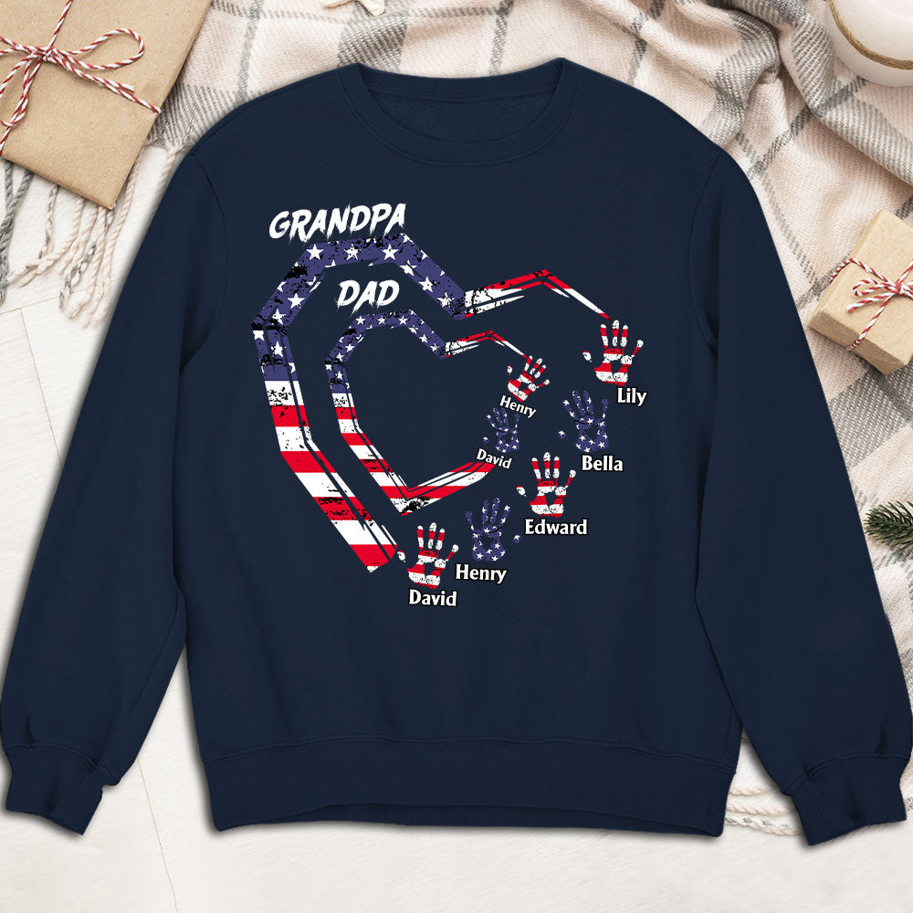 Custom Father's Day, Special Gift for Dad & Grandpa • We Love You Grandpa - Personalized Shirt