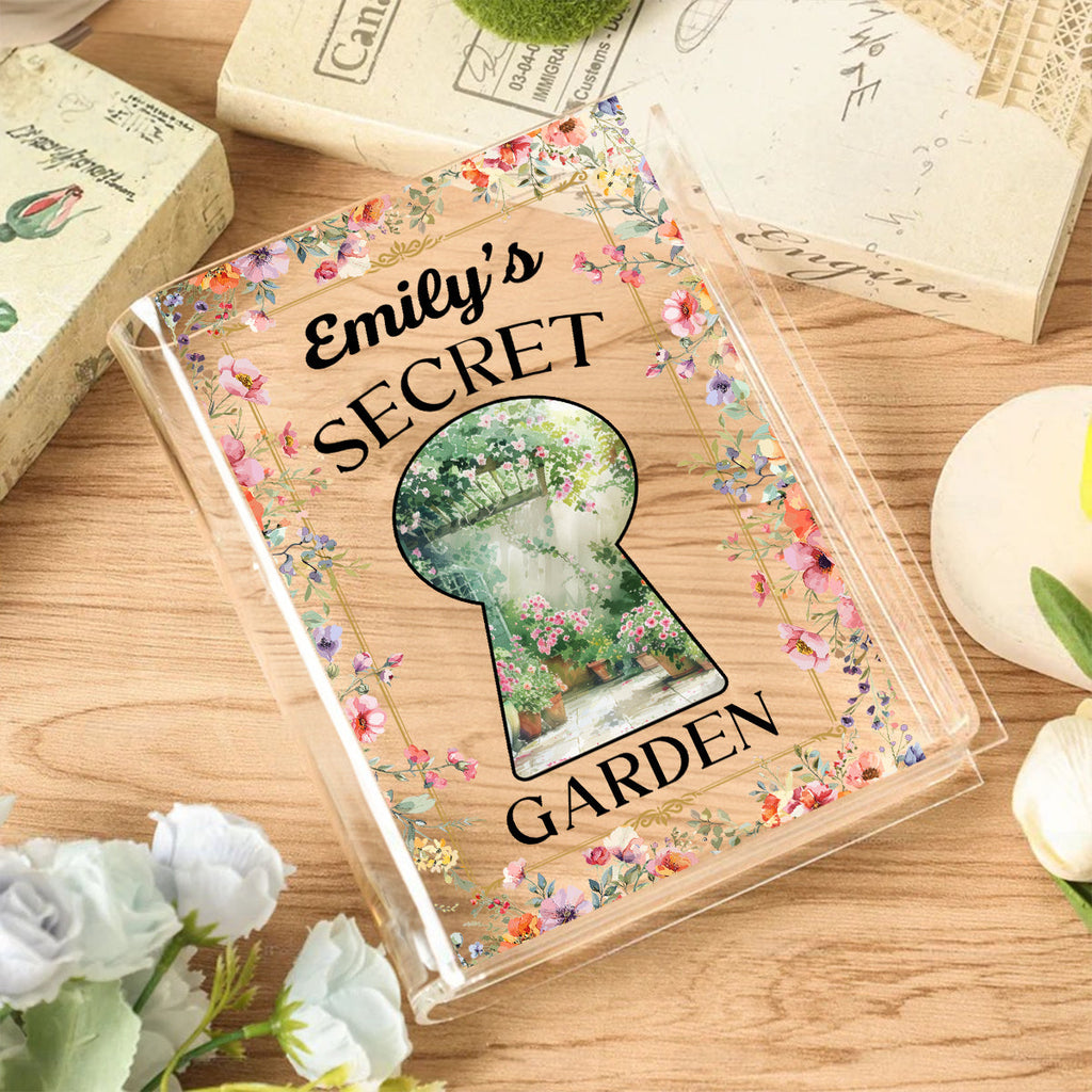 My Secret Garden - Personalized Acrylic Book Vase