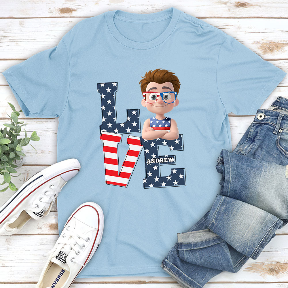 Custom Christmas & Birthday Keepsake Gift • Love Peace - Personalized Shirt