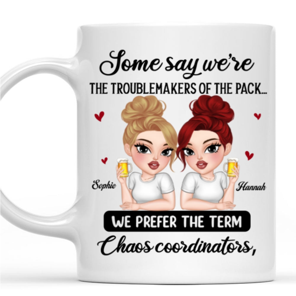 Custom Best Friend, Christmas & Birthday Friendship Keepsake Gift • Masterminds Of Delightful Disorder - Personalized Mug