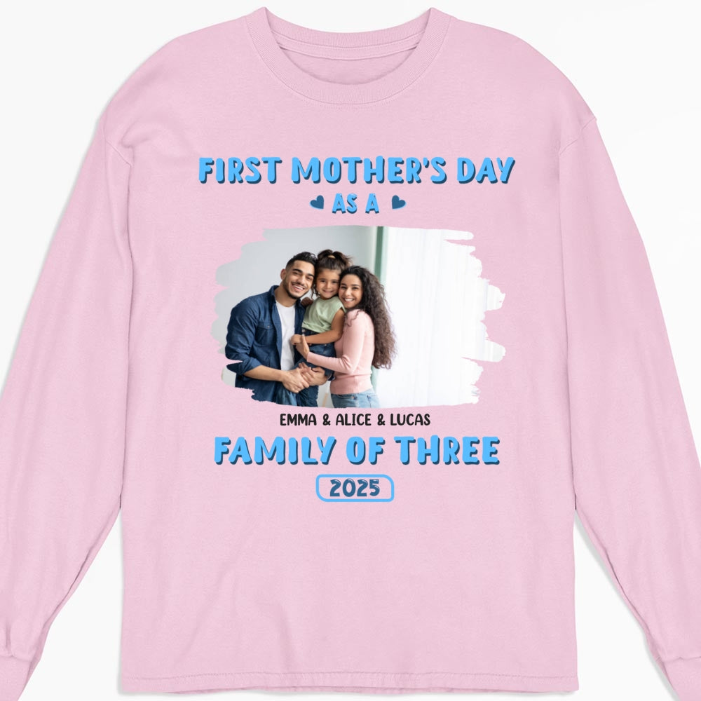 Custom Photo Christmas Anniversary Keepsake Gifts For Wife • First Mother Day Photo - Personalized Shirt