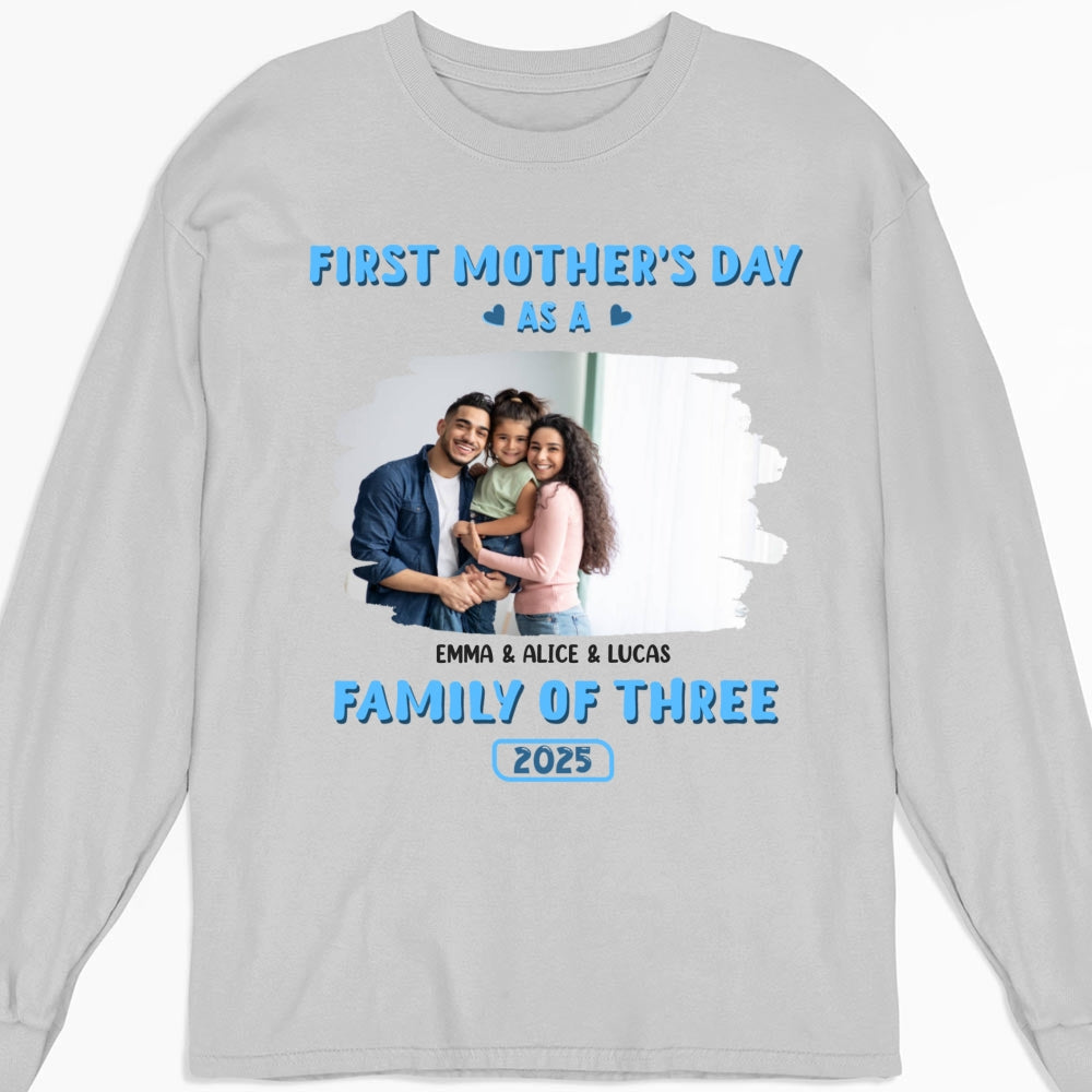 Custom Photo Christmas Anniversary Keepsake Gifts For Wife • First Mother Day Photo - Personalized Shirt