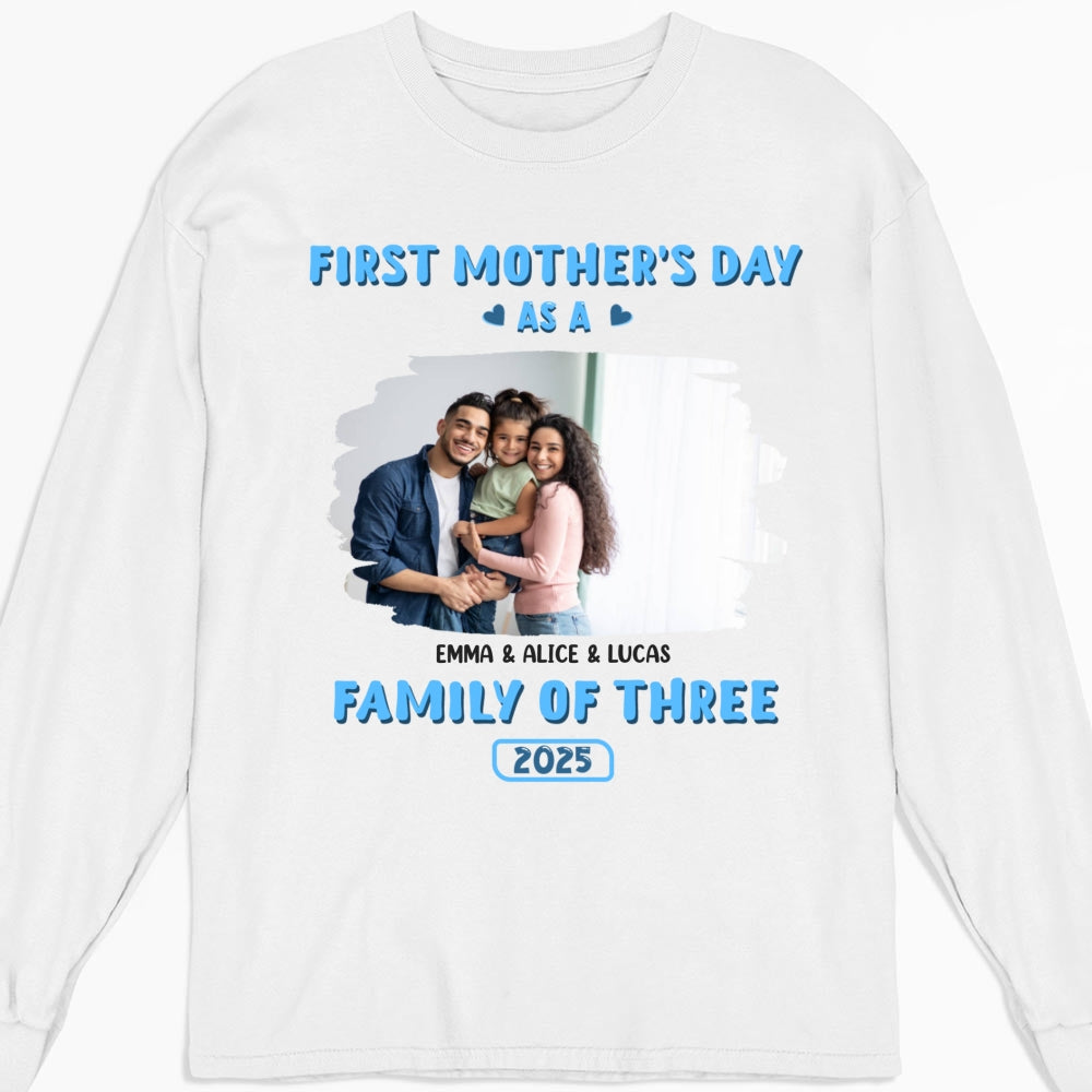 Custom Photo Christmas Anniversary Keepsake Gifts For Wife • First Mother Day Photo - Personalized Shirt