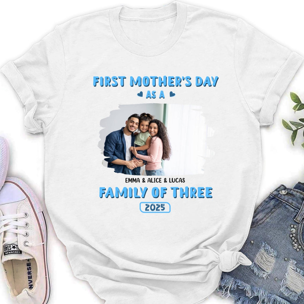 Custom Photo Christmas Anniversary Keepsake Gifts For Wife • First Mother Day Photo - Personalized Shirt