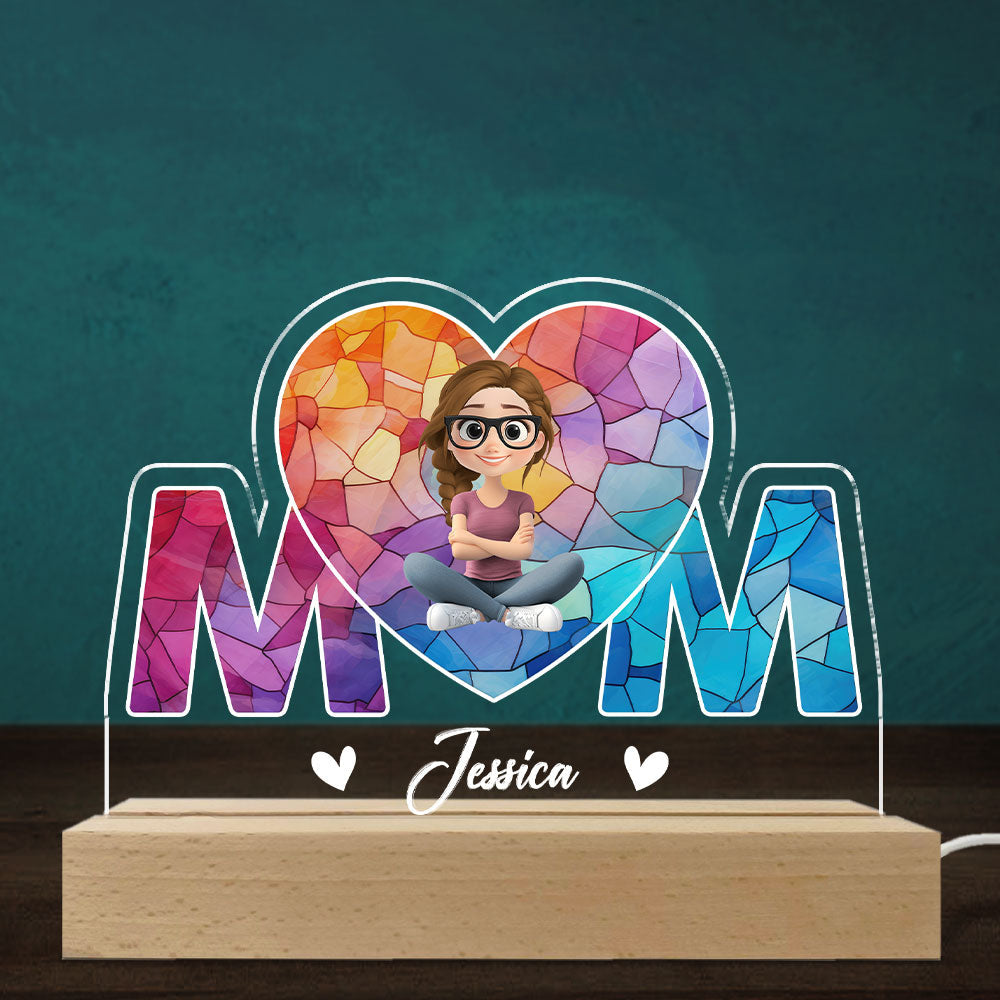 Custom Mother's Day Gift for Mom Grandma • Mother Is The Light In Our Lives - Personalized LED Light