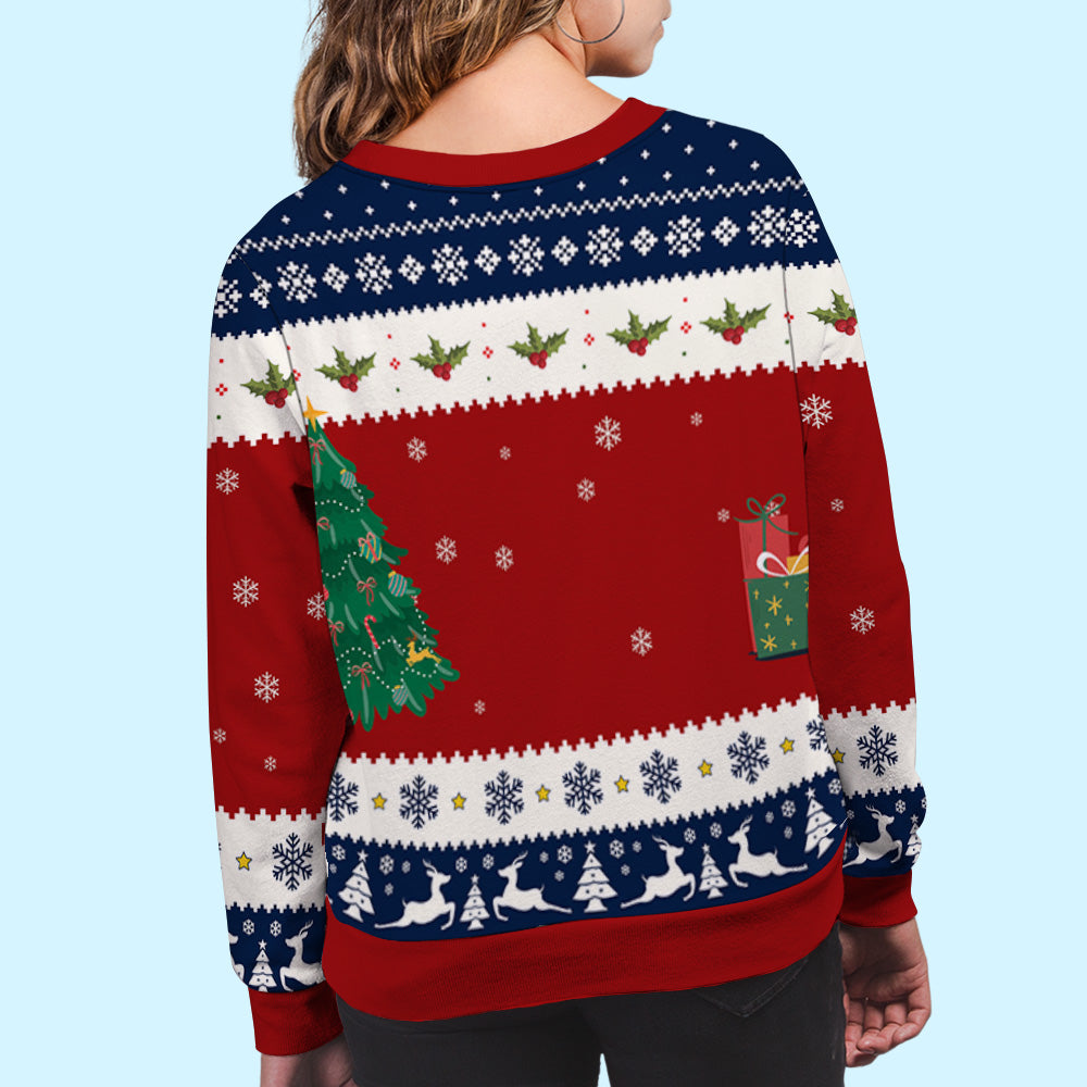 Custom Family Christmas Sweatshirt, Gift for Family Members • Always Choose You - Personalized All-Over-Print Sweatshirt