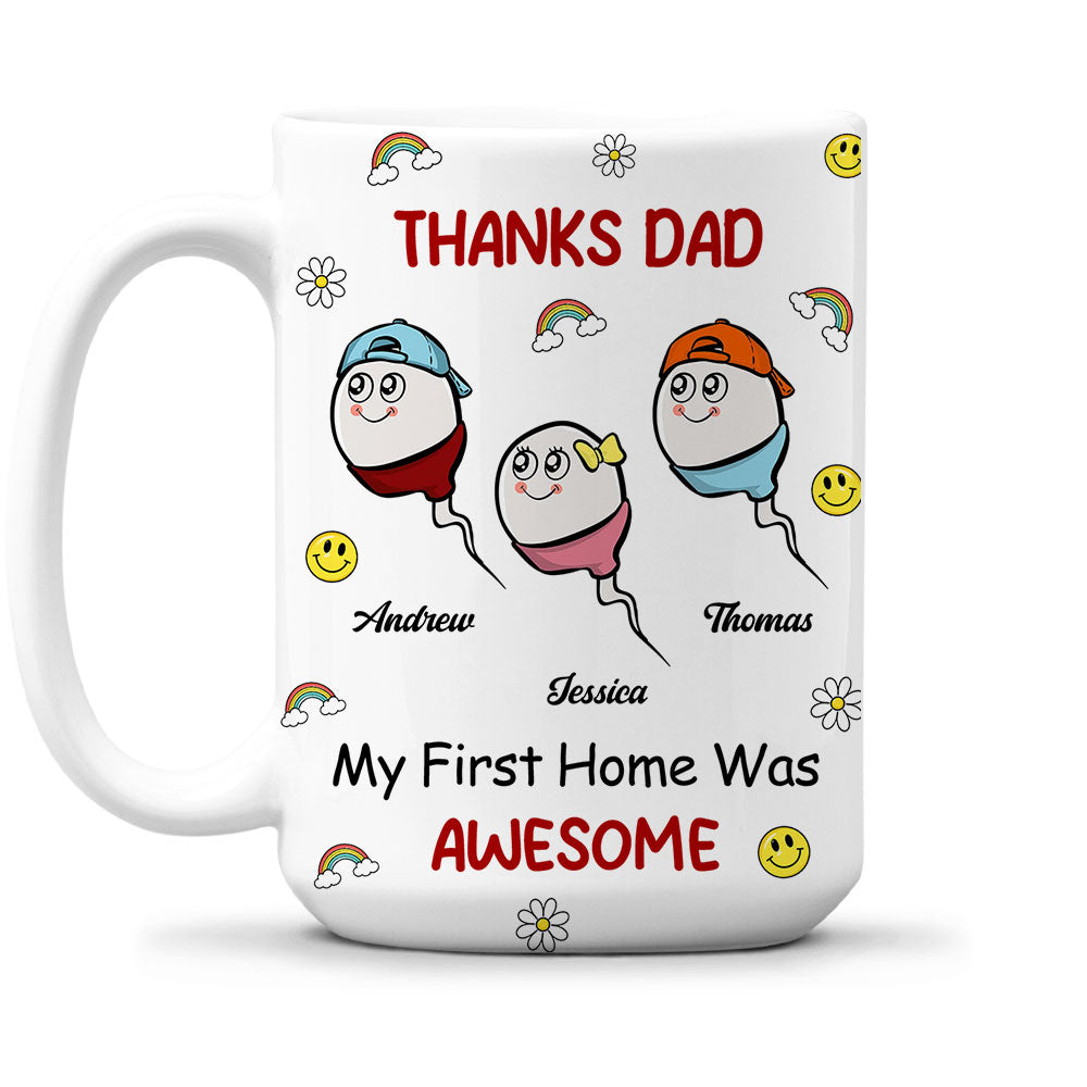 Custom Christmas & Birthday Keepsake Gift • Thanks Dad - Personalized Coffee Mug