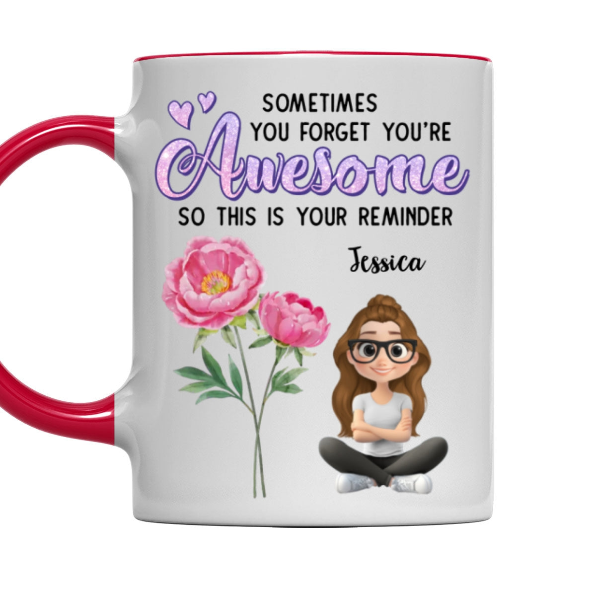 Custom Best Friend, Christmas & Birthday Friendship Keepsake Gift • Reminder Of Greatness For Bestie - Personalized Accent Mug